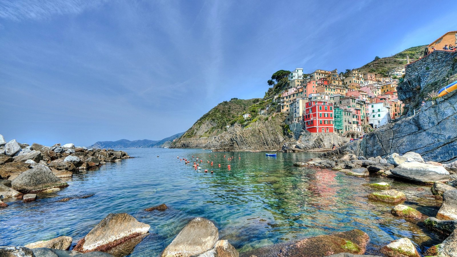 Europe's Most Scenic Train Routes: A beautiful shot of the coastal area of Cinque Terre, in the northwest of Italy
